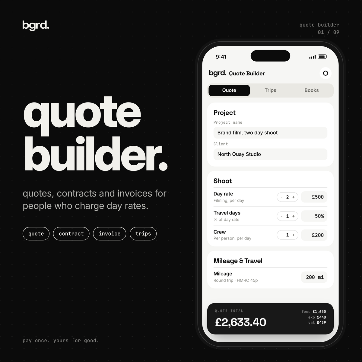 Quote builder
