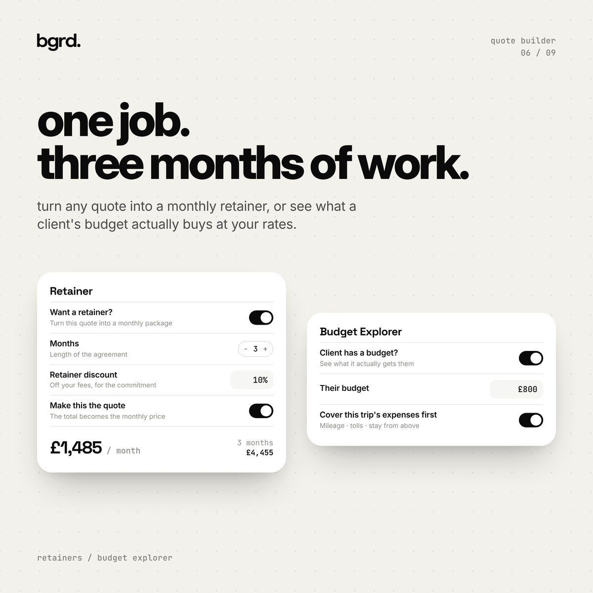 Quote builder