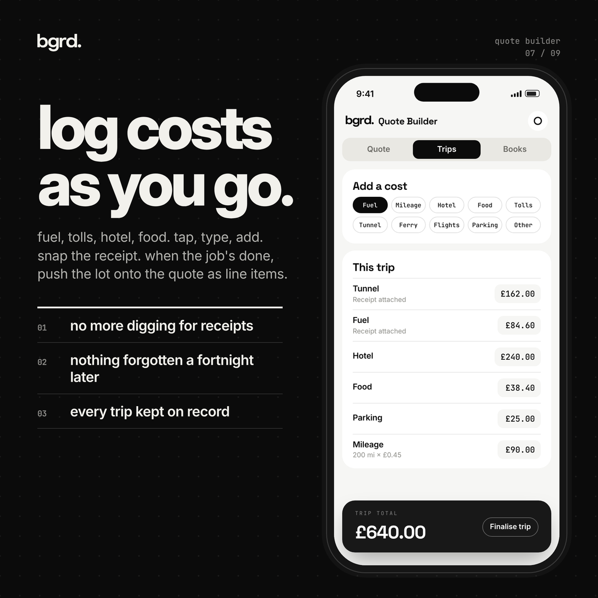 Quote builder