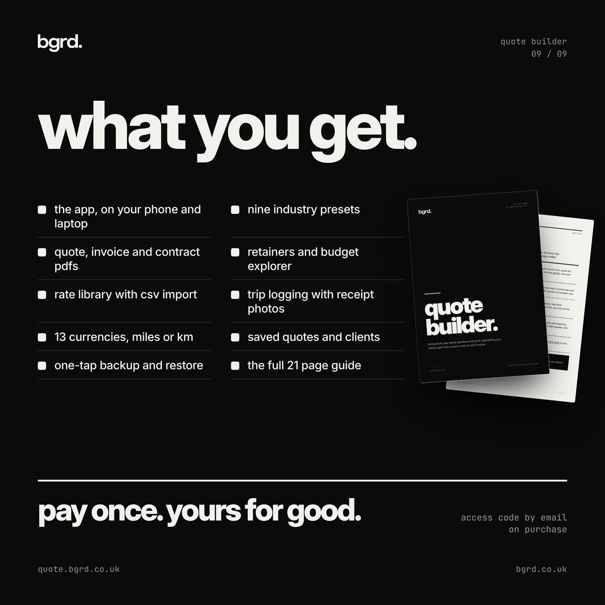 Quote builder