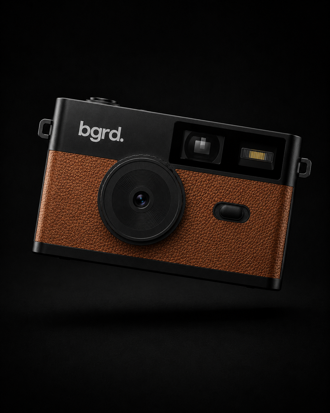 bgrd. Screen Free Pocket Camera, brown finish